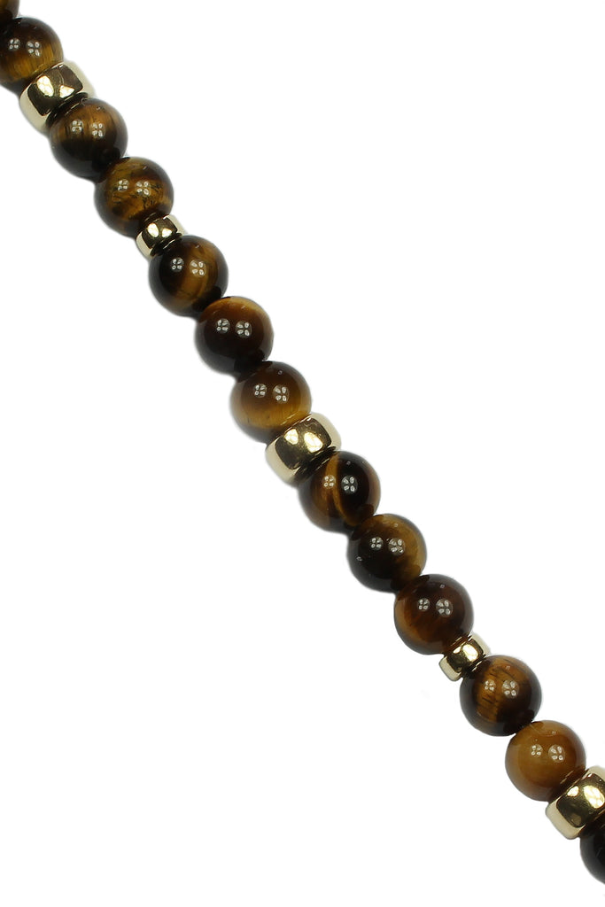 Spiritual beads bracelet with Tiger's Eye